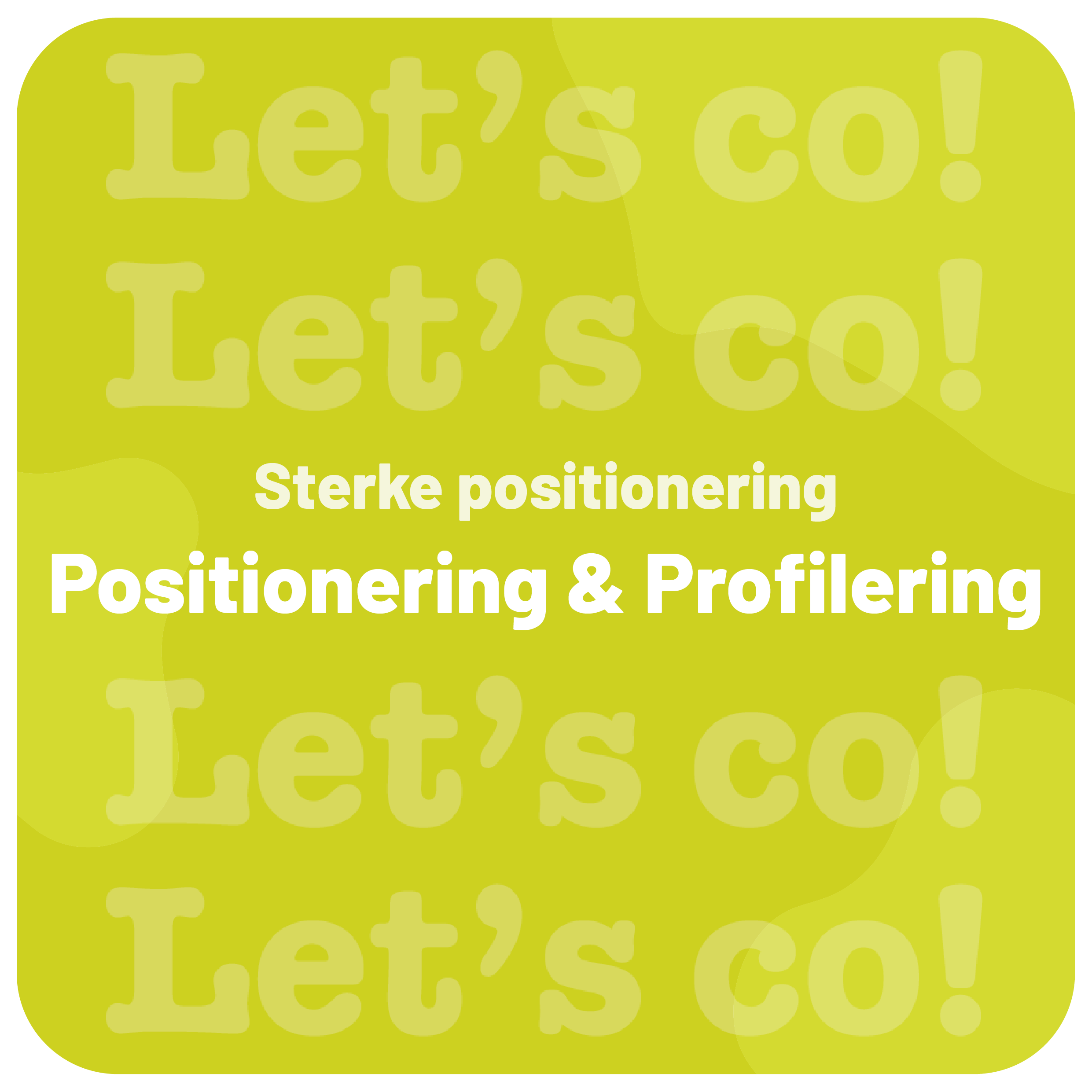 Positionering en profilering